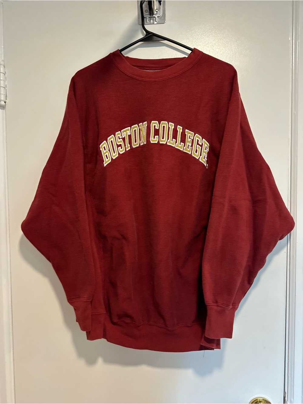 VTG 90s Steve & Barry’s Boston College Maroon heavyweight crewneck sweatshirt.